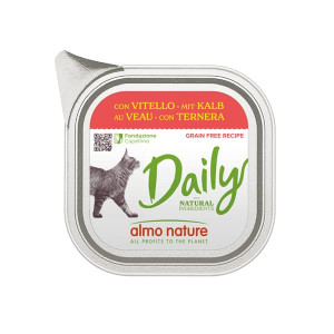 ALMO NATURE CAT DAILY VEAL konservi kaķiem Teļa gaļa 100g